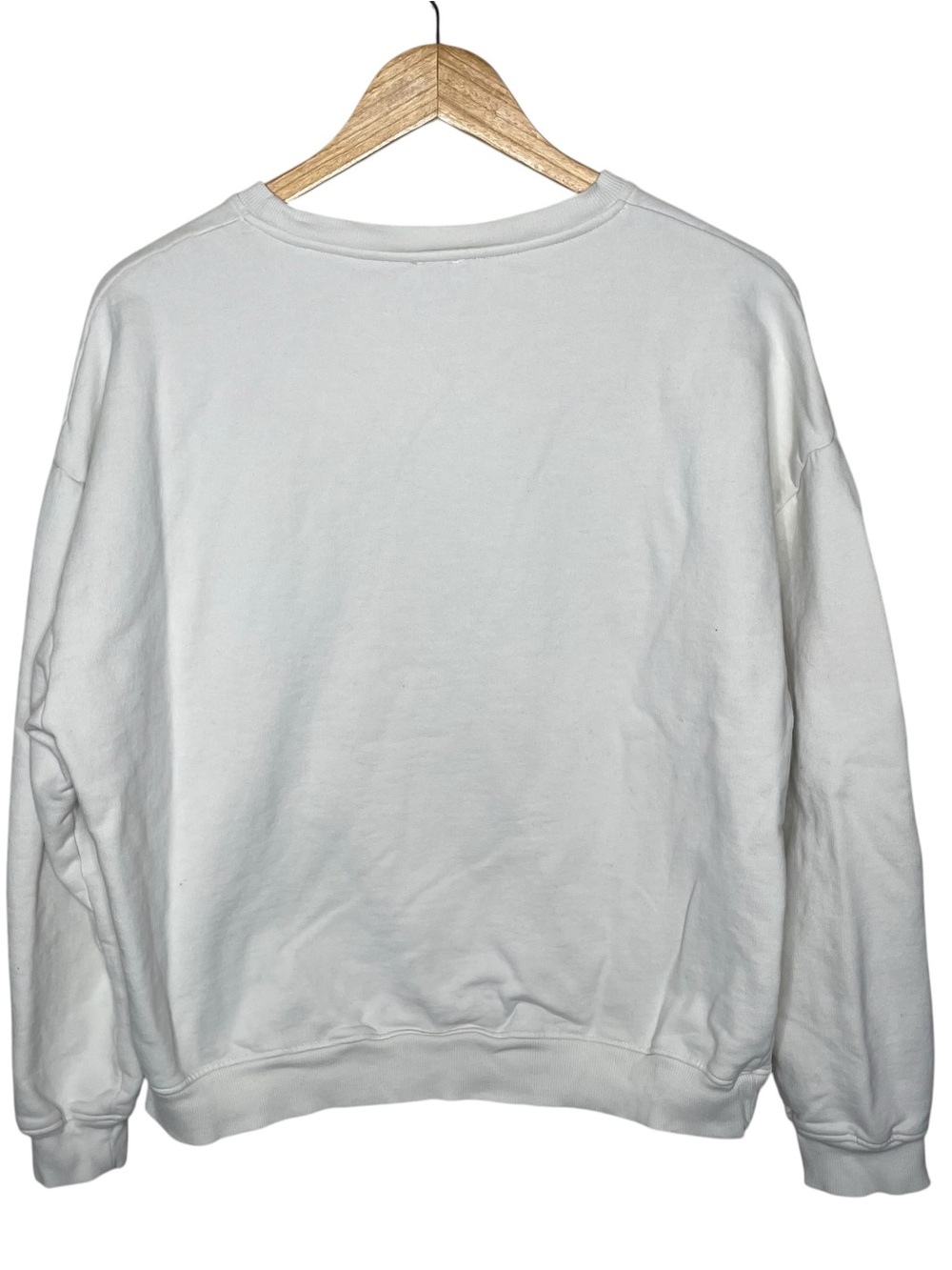 KULE The Oversized Apres Tennis Sweatshirt Cream Medium - Picture 5 of 10